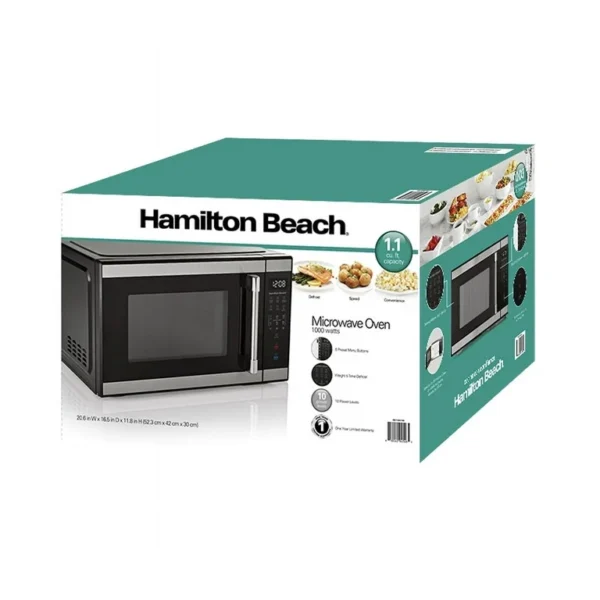 Hamilton Beach Microwave Oven 1.1cu ft - Image 5